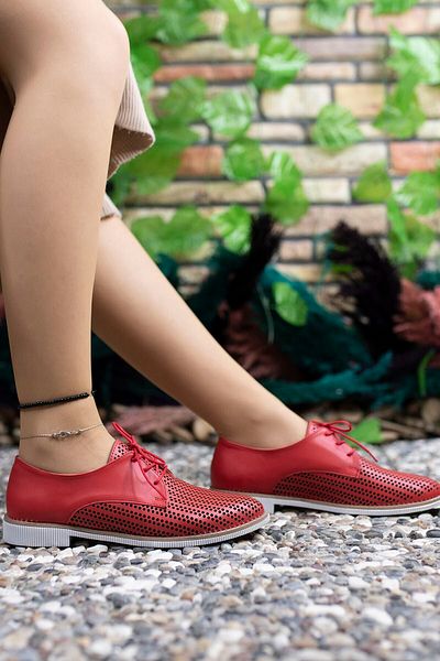 Riccon Red Women's Casual Shoes0012501