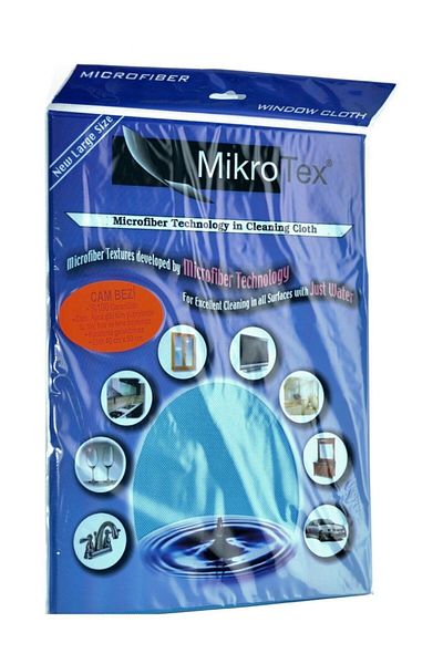 Mikrotex Microfiber Glass Cloth and Cleaning Cloth 40x50 Cm Blue