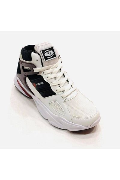 M.P. Mp Unisex Ankle Length White Black Sports Shoes 211-1723gr 650