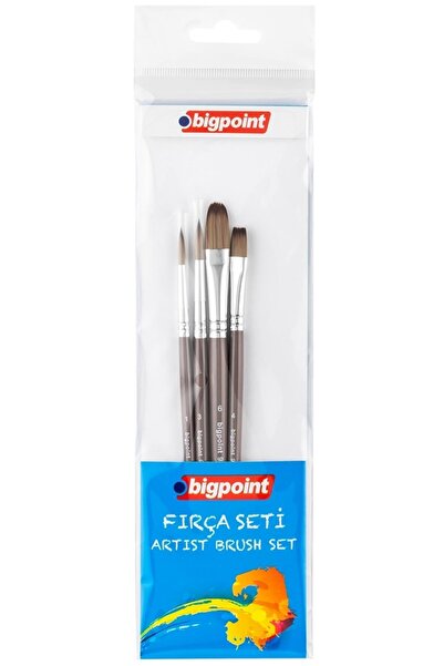 Bigpoint Σειρά Bpf984 - Σετ με 4 συνθετικές βούρτσες με τρίχες