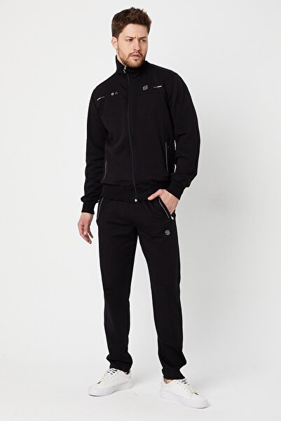 DawRazz Σετ ανδρικής φόρμας με γιακά με κυκλικό σχέδιο