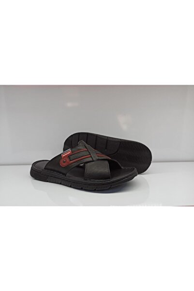 DUNLOP Erkek Siyah Anatomik Deri Terlik