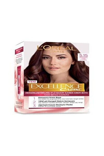 L'Oreal Paris Excellence Creme Saç Boyası 5.15 Efsanevi Türk Kahvesi
