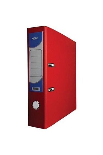 Noki Plastic Office Folder Red with Large Lighter