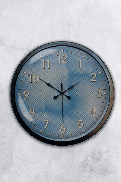 AİB STORE هدية ساعة حائط معدنية سوداء غير عادية مقاس 40 سم