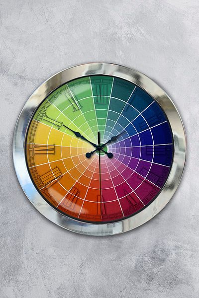 Kasva Concept 36 cm Chrome Metal New Color Wall Clock