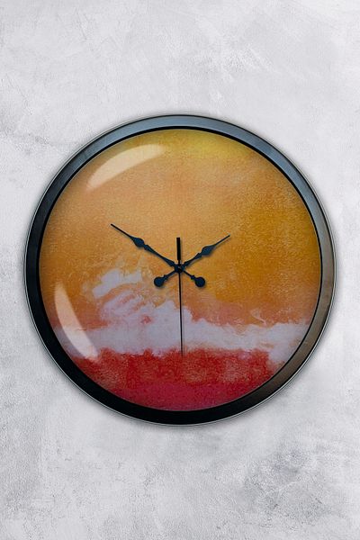 Kasva Concept Gift 40 cm Black Metal Cool Wall Clock