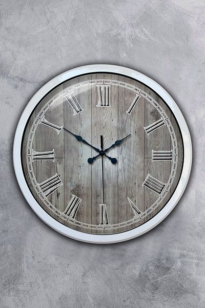 Kasva Concept 40 cm White Metal the Wall Wall Clock