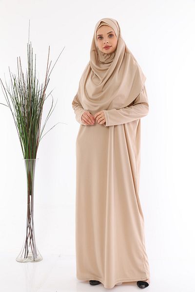 medipek Εύκολο να φορεθεί One Piece Prayer Dress Mink