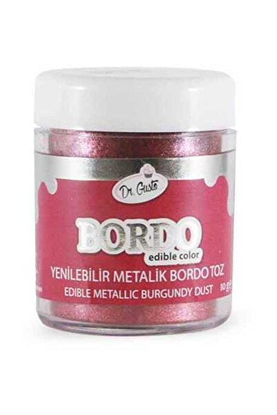 Gusto Dr Yenilebilir Metalik Toz Bordo 10 gr 1184