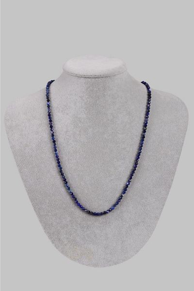 Saff Doğal Taş Certified Lapis Natural Stone Design Necklace201732