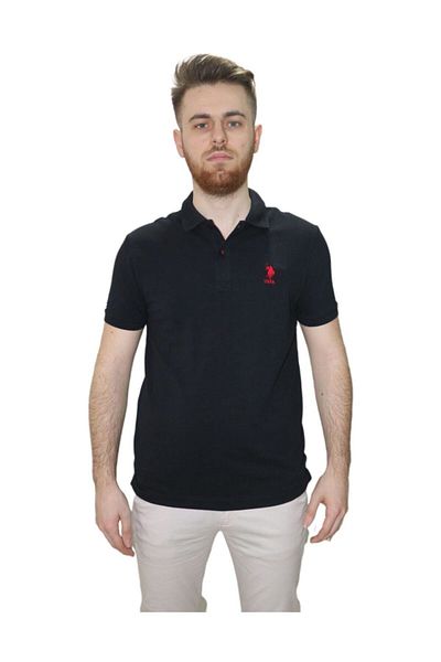 U.S. Polo Assn. Us Polo Assn Ανδρικό μπλουζάκι με βασικό γιακά