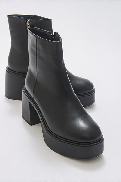 LuviShoes Dámske čižmy West Black Skin
