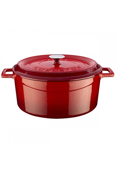 Lava Trendy Yuvarlak Tencere 32 Cm Kırmızı