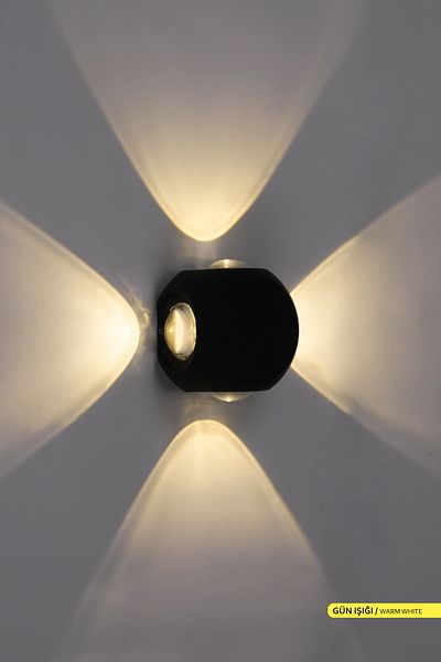 ACK 4w Double-Sided Led Wall Sconce Indoor and Outdoor Decorative Lighting Garden Lighting