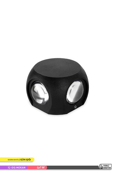 ACK 4w Double-Sided Led Wall Sconce Indoor and Outdoor Decorative Lighting Garden Lighting