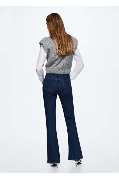 MANGO Woman Τζιν παντελόνι με φουσκωτό πόδι