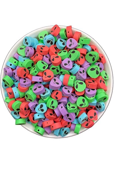 Hedef Bijuteri 25 قطعة مختلط الألوان نموذج كائن فضائي بوليمر كلاي فيمو، خرز ع...