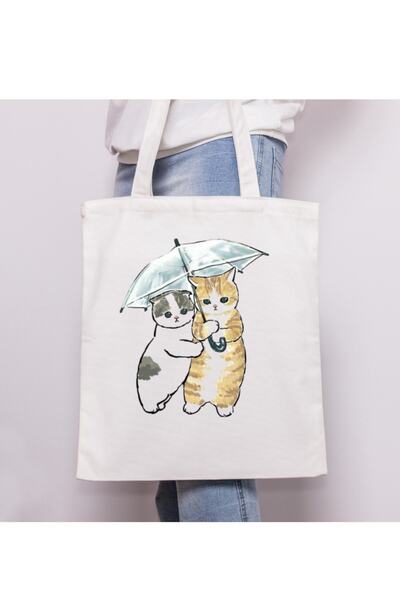 Cemira Cute Cats Lover Gift Bag Tote Geantă din pânză