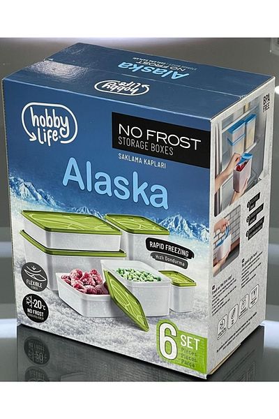 HOBBY LİFE Alaska Freezer Storage Container Set of 6 Pink