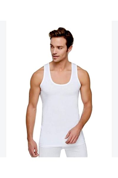Tutku White Combed Cotton Men's Athlete Pack of 6