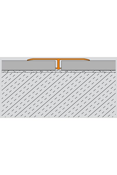 Yiğit Alüminyum Profil Paslanmaz T Parke Profili 25mm 90cm Altın