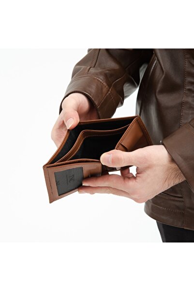 Tamer Tanca Δερμάτινο ανδρικό πορτοφόλι πορτοφόλι, θήκη για κάρτες, μπρελόκ 688 140 Erk Czdn Sk22/23
