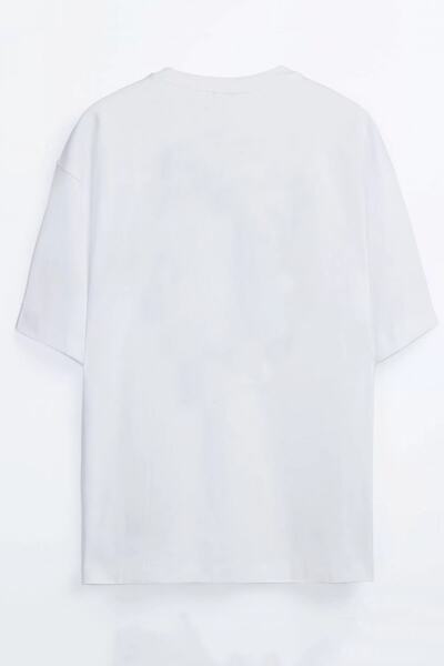 MELADYAN Anime Shark Printed Oversize T-shirt