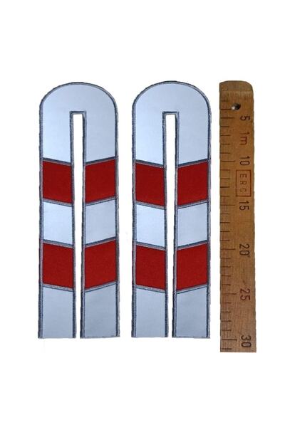 AskerVadisi Red Applique Embroidery Reflective Phosphorus U Model 1 Pair for ...
