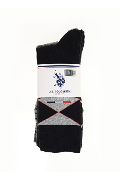 U.S. Polo Assn. Siyah Erkek Çorap Geus-sk22.vr046