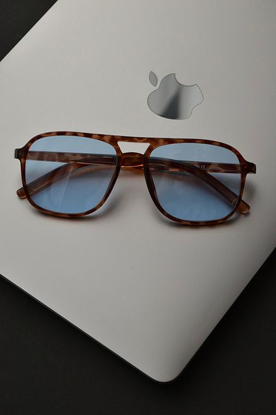 LOOKUP NEW Julian Unisex Women Men Uv400 Protected Leopard Blue Vintage New Season Sunglasses