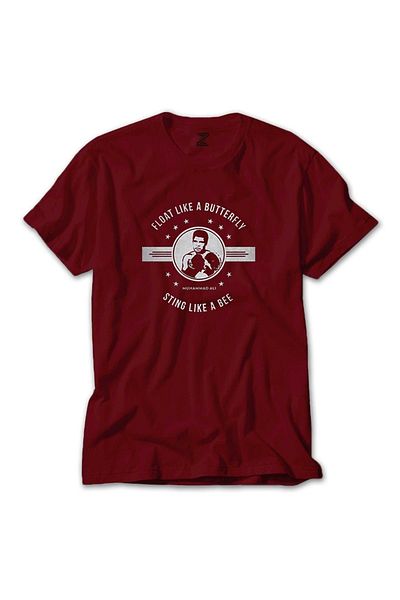 Z zepplin Κόκκινο T-shirt Muhammad Ali Butterfly