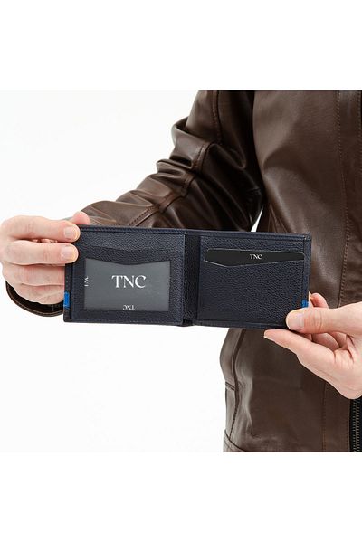 Tamer Tanca Portofel din piele pentru bărbați, suport card, breloc 710 165d Erk Czdn