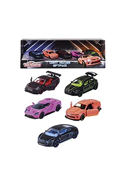 Majorette , 212053179, Light Racer/yarış Seti, 7.5 Cm, 1:64, Açılabilir Parça...