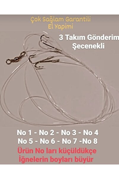 hobim Olta Ucu Hazır Takım 3 Adet (çupra-mercan-levrek)