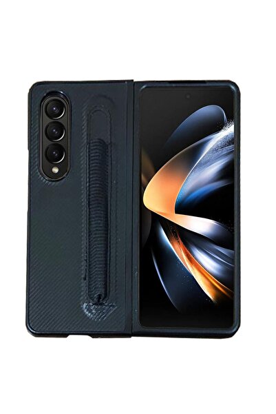 Miscase Samsung Z Fold 4 Kalemlikli 2 Taraflı Katlanabilir Deri Kılıf