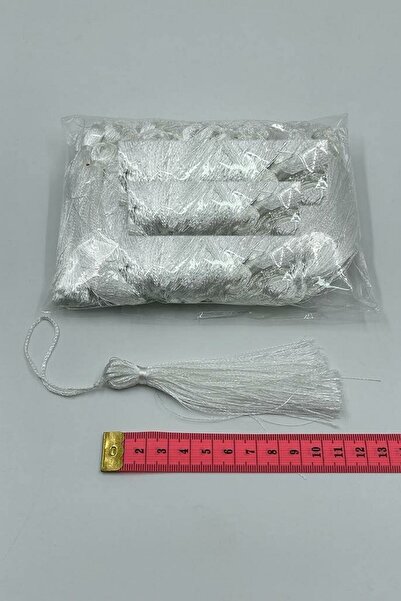 Hobigram Ekru Ithal Tekli Püskül 12 Cm 10 Adet – Özel Tasarım, Aksesuar, Kali...