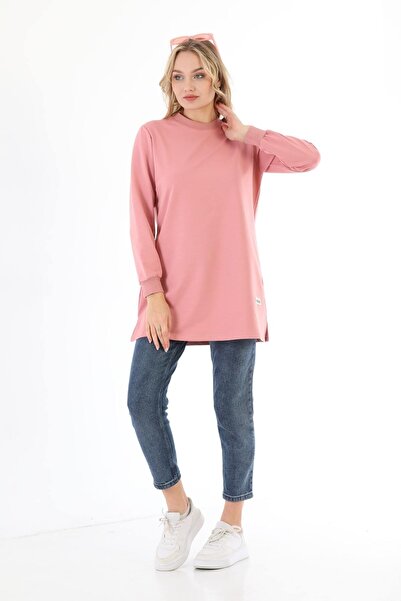 Elif Okur Tesettür Tunik Pudra 1302