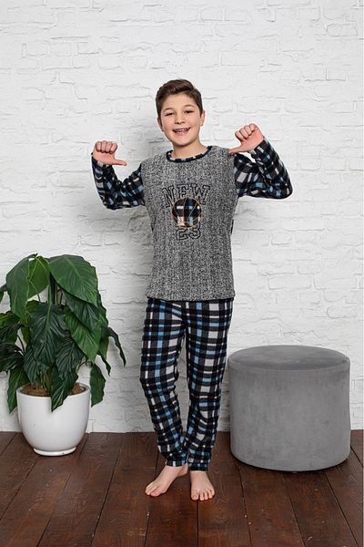 Asel Boy's Plush Fleece Pajama Set