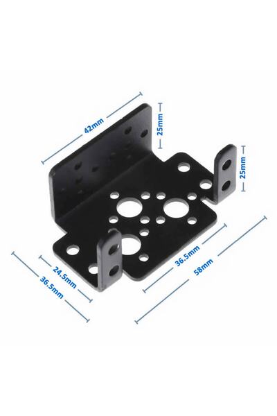ROBİZ Servo Motor Metal Montaj Parçası Braket Mg995 Mg996r S3003 Td-8120mg