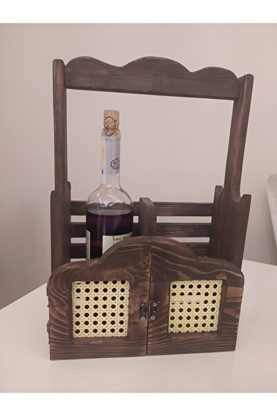 glb decor wood hand made Hazeranlı Ahşap Şişe Düzenleyici