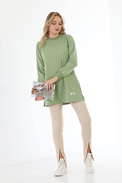 Elif Okur Tesettür Tunik Açık Yeşil 1305