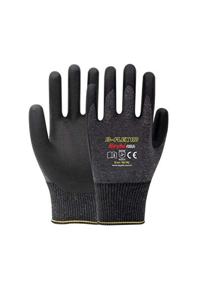 Beybi B-flex 110 Nitril Iş Eldiveni 6 Çift