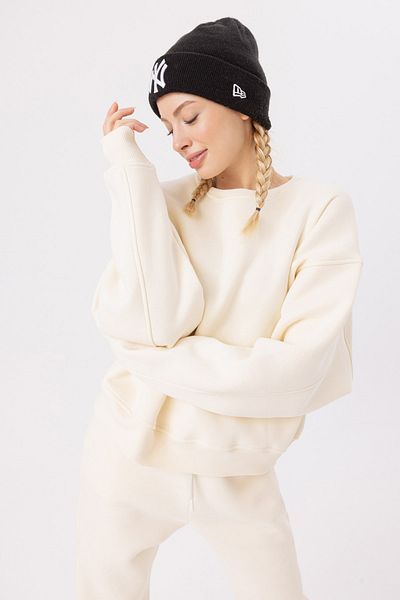 gothamvibes Γυναικείο φούτερ Vibe Oversize Cream