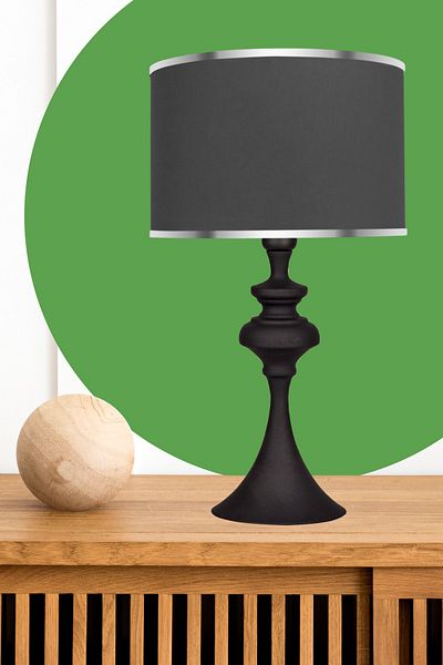 MINIMAL ETICARET VE BILGI TEKNOLOJILERI Simple Andesite Black Lampshade