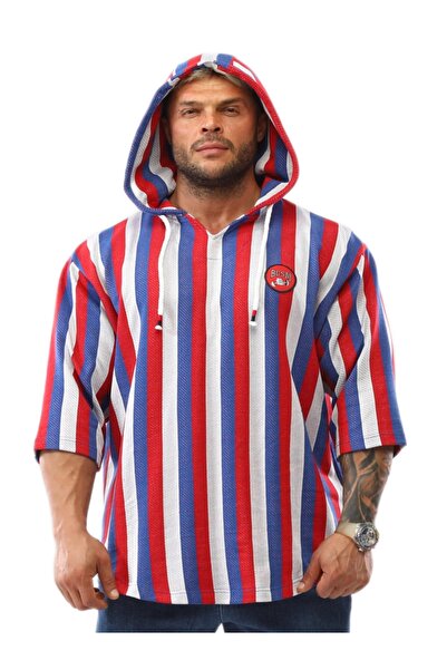 BGSM Erkek Oversize Kapşonlu Gym T-shirt 3329