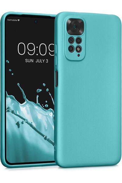 HappyCase Xiaomi Redmi Note 11 Pro Uyumlu  Kılıf Nano Içi Kadife Silikon - Mavi