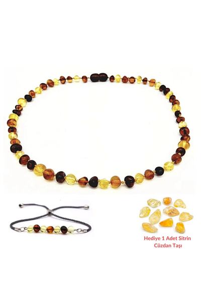 TOPTAŞ DOĞALTAŞ Baltık Damla Kesim Orijınal Kehribar Bebek Kolye Ve Yetişkin ...