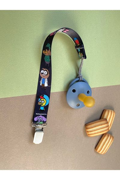 KARAMİLA Animal Pattern Baby Pacifier Hanger - Pacifier Holder