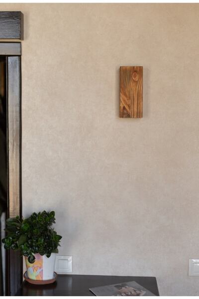 hü ma tasarım ve aksesuar Decarthuma Yansıtma Tasarımlı Çift Yönlü Ahşap Salon Duvar Aplik Avize